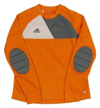 Oranžové funkční brankářské triko Adidas