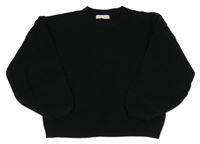 Černý crop svetr Shein