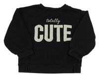 Černá oversize mikina s nápisem River Island