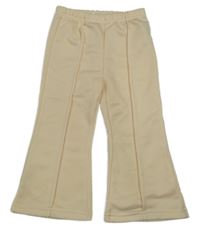 Smetanové flare tepláky s puky Shein