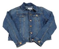 Tmavomodrá riflová crop bunda Denim Co. 