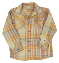 Barevná kostkovaná košilová bunda River Island