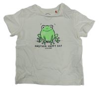 Bílé tričko s žabičkou S. Oliver 