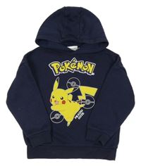 Tmavomodrá mikina Pikachu s kapucí Primark