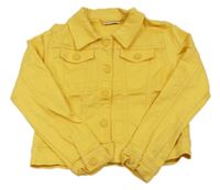 Tmavožlutá tepláková riflová bunda name it.