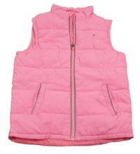 Růžová prošívaná šusťáková zateplená vesta PRIMARK