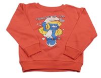 Jahodová mikina se Šmoulinkou 