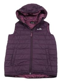 Švestková prošívaná šusťáková zateplená vesta s kapucí Peter Storm