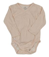 Světlerůžovo-bílé vzorované zavinovací body H&M