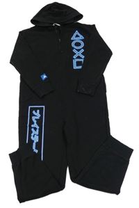 Černá tepláková kombinéza s PlayStation a kapucí H&M