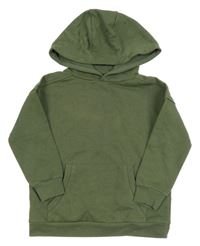 Khaki mikina s kapsou a kapucí TEX