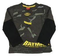 Tmavošedo-černé triko s Batmanem