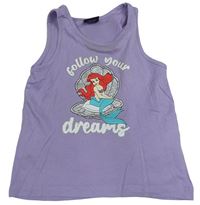 Levandulový top s Ariel zn. Primark