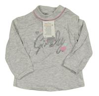 Nové - Světlešedý melírovaný rolák s kočkou Ergee