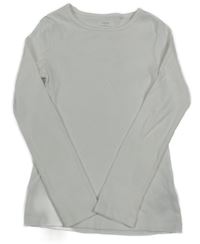 Bílé žebrované triko Next