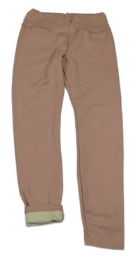 Starorůžové teplé legíny Shein