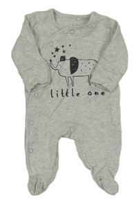 Šedý melírovaný overal se slonem Next