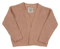 Starorůžový třpytivý svetrový cardigan C&A