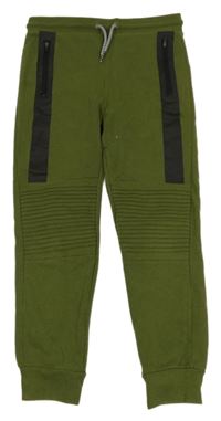 Khaki tepláky s žebrováním Cool Club