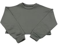 Tmavošedá crop mikina