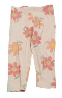 Růžové květované legíny Matalan