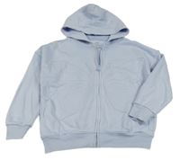 Světlemodrá propínací mikina s motýlem a kapucí M&S