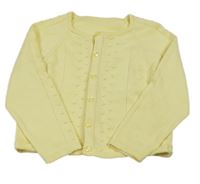 Žlutý propínací svetr s 3D puntíky Matalan