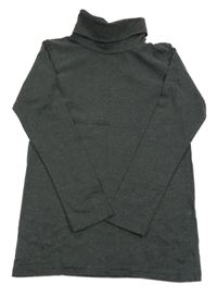 Tmavošedý melírovaný rolák