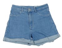 Modré riflové kraťasy H&M