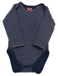 Tmavomodré puntíkaté body Hema