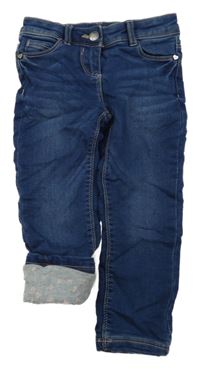 Modré skinny podšité rifle C&A
