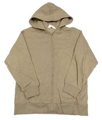 Hnědá propínací mikina s kapucí H&M