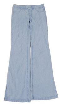 Světlemodré flare tregíny riflového vzhledu H&M