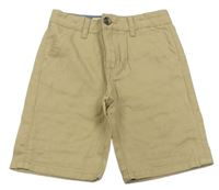 Béžové plátěné chino kraťasy Denim Co