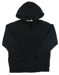 Černá propínací mikina s kapucí H&M