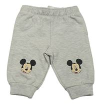 Šedé melírované tepláky s Mickeym Disney