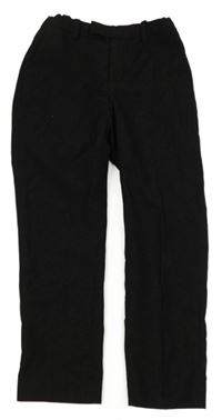 Černé plátěné chino kalhoty H&M