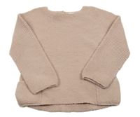 Světlerůžový svetr s kapsami Zara