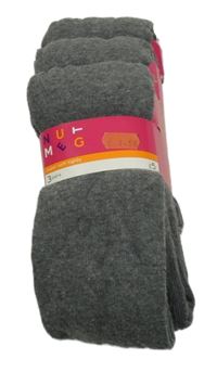 Nové - 3x šedé punčocháče Nutmeg