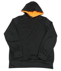 Černá sportovní mikina s kapucí 