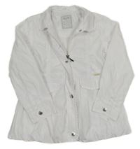 Bílá šusťáková jarní bunda s volánky Mayoral