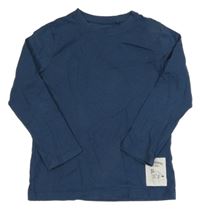 Tmavomodré triko s liškou a nápisem Topolino