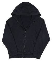 Tmavomodrá propínací mikina s kapucí F&F