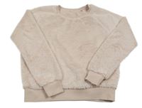 Světlerůžová chlupatá mikina 