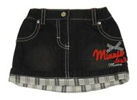 Tmavošedá riflová sukně s Minnie Original Marines 