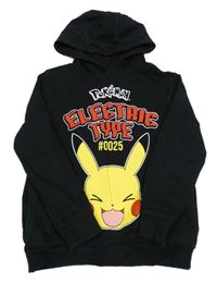 Černá mikina s Pikachuem a kapucí George