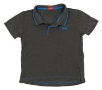 Tmavošedo-modré polo tričko s logem Slazenger