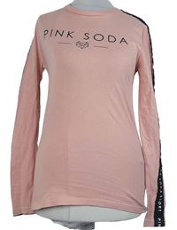 Dámské růžové triko s logem Pink Soda 