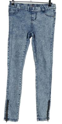 Dámské modré plísňové džegíny Denim