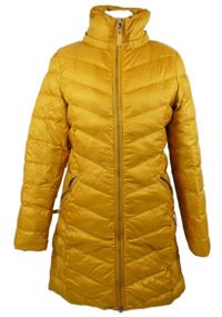 Dámský okrový šusťákový zimní kabát M&S